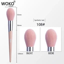 1pcs Makeup Brush Face Contour Powder Foundation Bronzer Cream Blush Eyeshadow Smudge Eyeliner Fashion Fenty Style Beauty Tool