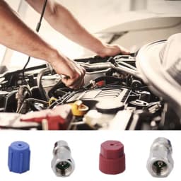R12 To R134a Retrofits Kit R12 To R134 A High/Low AC Fitting Port Retrofits Conversion Adapter Fit For Standard Auto Air