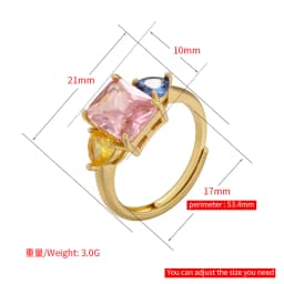 Luxury Women's Necklace Candy Color Geometric Zirconia Necklace/Bracelet Gold Plated Brass Vintage Jewelry Christmas Gift:VL232