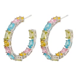 Luxury Women's Necklace Candy Color Geometric Zirconia Necklace/Bracelet Gold Plated Brass Vintage Jewelry Christmas Gift:VL232