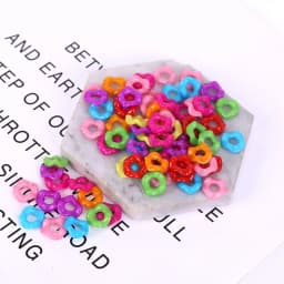 12mm 15mm Acrylic Random Mixed Candy Color Twist Ring Doughnut Shaped Handmade Beads For Jewelry Making DIY Bracelets Necklace