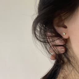 New In Fresh Olive Green Zircon Piercing Earring Simple Geometry Small Ear Stud Earrings for Women Party Jewelry Gifts