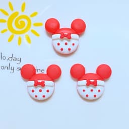 10Pcs New Cute Mini Christmas Cartoon Series  Flat Back Resin Cabochons Scrapbooking DIY Jewelry Craft Decoration Accessories