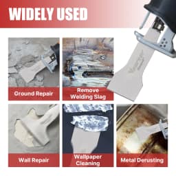 Vearter 30/50/100mm Stainless Steel Reciprocating Saw Blades 140mm Sabre Shovel For Cleaning Removal Tile Grout Glue Gap Tools