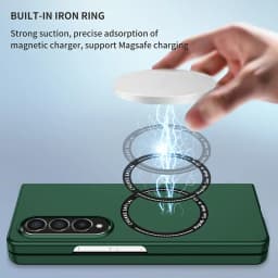 Magnetic Wireless Charging Case for Samsung Galaxy Z Fold 3 4 5 Magsafe Cover Cases Shockproof and Anti fingerprints Fold6 Case