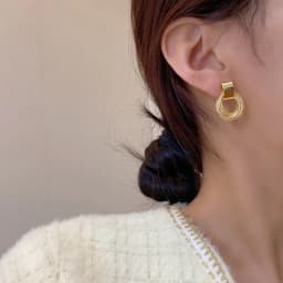 Retro Metallic Gold Color Multiple Small Circle Pendant Earrings 2022 New Jewelry Fashion Wedding Party Earrings For Woman