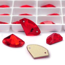 Pubrilex Galactic Shape Sew On Rhinestones Crystal Glass Flatback Chamfered Rhinestone Sewing Strass for Garment Decoration