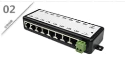 POE Injector 4Ports 8Ports POE Splitter for CCTV Network POE Camera Power Over Ethernet IEEE802.3af 12V-48V Wireless AP