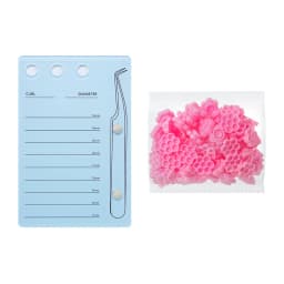 GAHAMACA Acrylic Lashes Holder Pad Individual Eyelash Tablet Palette Eyelash Pad Lash Extension Glue Pallet Holder Card
