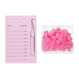 GAHAMACA Acrylic Lashes Holder Pad Individual Eyelash Tablet Palette Eyelash Pad Lash Extension Glue Pallet Holder Card