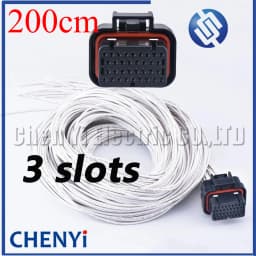 34 Pin Female or male Auto ECU Connector PCB Harness Plug With 30cm or 200cm Wires 4-1437290-1 2389578-1 2389578-2 4-1437290-0