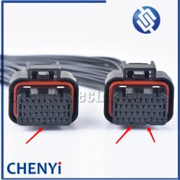 34 Pin Female or male Auto ECU Connector PCB Harness Plug With 30cm or 200cm Wires 4-1437290-1 2389578-1 2389578-2 4-1437290-0