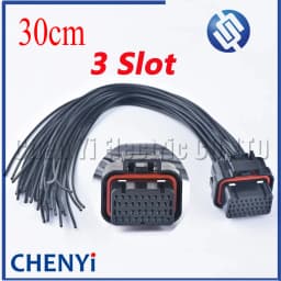 34 Pin Female or male Auto ECU Connector PCB Harness Plug With 30cm or 200cm Wires 4-1437290-1 2389578-1 2389578-2 4-1437290-0
