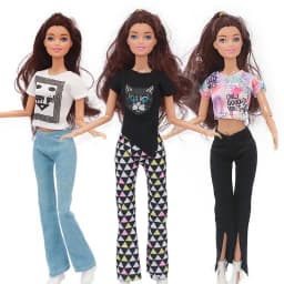 30cm Doll Full Set with Clothes and Shoes Famale Doll with Clothes Suit Accessories Girls Play House Dress Up Toy
