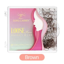 SongLashes 6D 0.07 Thickness Rainbow Promade Volume Fans 500 Colorful Loose Fans Pointed Base Eyelashes Extension