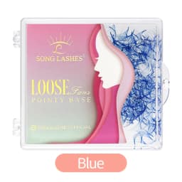 SongLashes 6D 0.07 Thickness Rainbow Promade Volume Fans 500 Colorful Loose Fans Pointed Base Eyelashes Extension