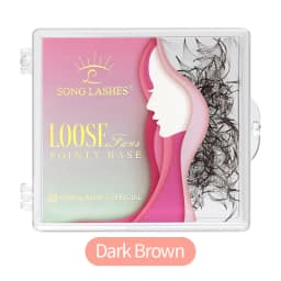 SongLashes 6D 0.07 Thickness Rainbow Promade Volume Fans 500 Colorful Loose Fans Pointed Base Eyelashes Extension
