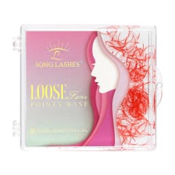SongLashes 6D 0.07 Thickness Rainbow Promade Volume Fans 500 Colorful Loose Fans Pointed Base Eyelashes Extension