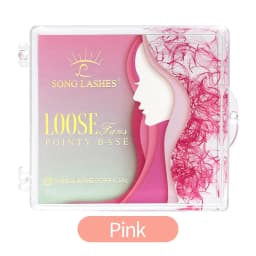 SongLashes 6D 0.07 Thickness Rainbow Promade Volume Fans 500 Colorful Loose Fans Pointed Base Eyelashes Extension