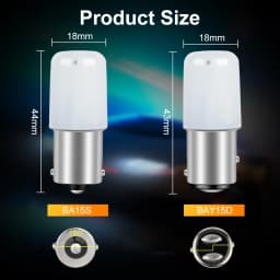 2pcs P21W Led 1156 BA15S 1157 BAY15D P21 5W R5W R10W Bulb 18SMD 3030 Car Turn Signal Lights Reverse Lamp 12V White Red Yellow