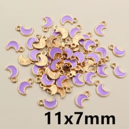 50Pcs 9x10mm Small Colorful Alloy Heart Charms Cute Love Pendants For DIY Bracelet Necklaces Jewelry Making Accessories