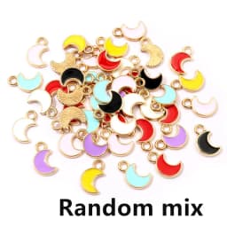 50Pcs 9x10mm Small Colorful Alloy Heart Charms Cute Love Pendants For DIY Bracelet Necklaces Jewelry Making Accessories