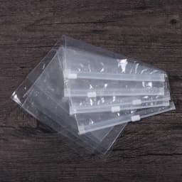5PCS Clear Transparent Plastic Package Portable Zipper Lock Storage Bag Travel Self-sealed Organizer