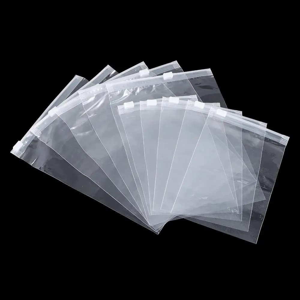 5PCS Clear Transparent Plastic Package Portable Zipper Lock Storage Bag Travel Self-sealed Organizer
