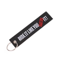 Motorcycle Keychain Car Embroidery Key Chain Gifts Tag Key Fobs Holder Loud Noise Loud Pipes Team Save Lives Keychain