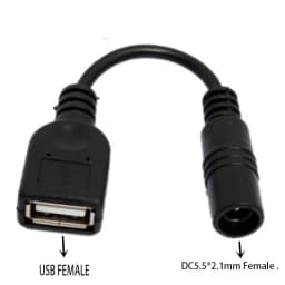 Usb Male to Female 5.5*2.1mm DC Power Adapter 12v DC Plug 3.5*1.35mm Female Converter For Charger Extension