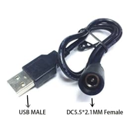 Usb Male to Female 5.5*2.1mm DC Power Adapter 12v DC Plug 3.5*1.35mm Female Converter For Charger Extension