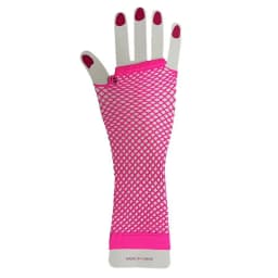 1 Pair Sexy Women Party Neon Fishnet Fingerless Long Gloves Sun Protection Sleeves Mesh Lace Thin Gloves Summer Arm Warmer