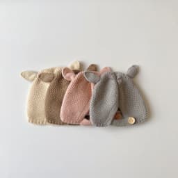 0-2 Years Baby Hat Autumn Winter Ear Rabbit Knitted Kids Hat Baby Girls Baby Boys Cute Wool Hat Baby Accessories Newborn