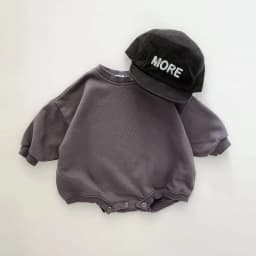 INS 0-24M Newborn Infant Baby Girl Boy Sweatshirt Romper Toddler Long Sleeve Basic Cotton Oversize Rompers Baby Clothes Jumpsuit