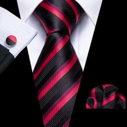 Fashion Men Tie Set Red Burgundy Solid Paisley Striped Plaid Floral Necktie Handkerchief Cufflinks Wedding silk Business