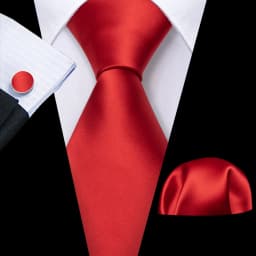 Fashion Men Tie Set Red Burgundy Solid Paisley Striped Plaid Floral Necktie Handkerchief Cufflinks Wedding silk Business