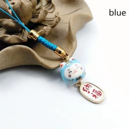 Keychain Hang Japanese Charm Lucky Cat Bag Accessories Phone Straps Phone Key Strap Phone Key Chain Lanyard Bell Ornaments