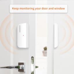 Staniot 5-Year Battery Life Contact Sensor Door and Window Open/Closed Detectors 433Mhz Smart Home Wireless Magnetic Sensor