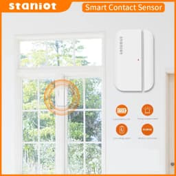 Staniot 5-Year Battery Life Contact Sensor Door and Window Open/Closed Detectors 433Mhz Smart Home Wireless Magnetic Sensor