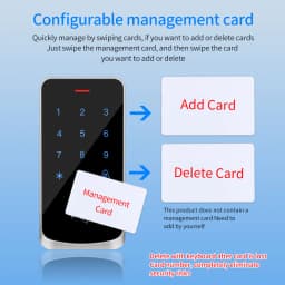 IP68 Waterproof Touch Backlight Access Control Keyboard RFID 125KHz EM Outdoor Access Keypad Door Lock Opener Wiegand Reader