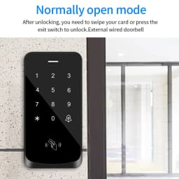 IP68 Waterproof Touch Backlight Access Control Keyboard RFID 125KHz EM Outdoor Access Keypad Door Lock Opener Wiegand Reader