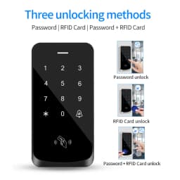 IP68 Waterproof Touch Backlight Access Control Keyboard RFID 125KHz EM Outdoor Access Keypad Door Lock Opener Wiegand Reader
