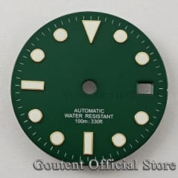 Goutent 28.5mm Sterile Watch Dial Hands For NH35/NH35A ETA2824/2836 Miyota 8205/8215/821A DG2813/3804 Movement Watch Face