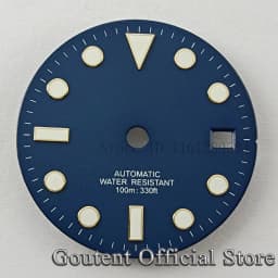 Goutent 28.5mm Sterile Watch Dial Hands For NH35/NH35A ETA2824/2836 Miyota 8205/8215/821A DG2813/3804 Movement Watch Face