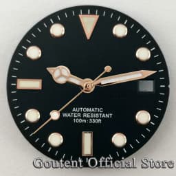 Goutent 28.5mm Sterile Watch Dial Hands For NH35/NH35A ETA2824/2836 Miyota 8205/8215/821A DG2813/3804 Movement Watch Face