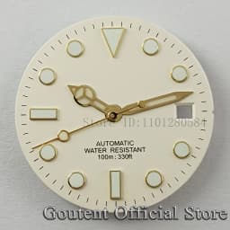 Goutent 28.5mm Sterile Watch Dial Hands For NH35/NH35A ETA2824/2836 Miyota 8205/8215/821A DG2813/3804 Movement Watch Face