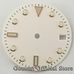 Goutent 28.5mm Sterile Watch Dial Hands For NH35/NH35A ETA2824/2836 Miyota 8205/8215/821A DG2813/3804 Movement Watch Face