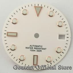 Goutent 28.5mm Sterile Watch Dial Hands For NH35/NH35A ETA2824/2836 Miyota 8205/8215/821A DG2813/3804 Movement Watch Face