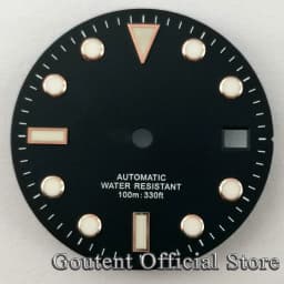Goutent 28.5mm Sterile Watch Dial Hands For NH35/NH35A ETA2824/2836 Miyota 8205/8215/821A DG2813/3804 Movement Watch Face