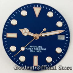 Goutent 28.5mm Sterile Watch Dial Hands For NH35/NH35A ETA2824/2836 Miyota 8205/8215/821A DG2813/3804 Movement Watch Face